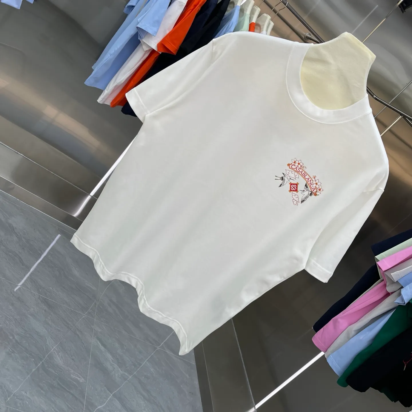New Arrival Casablanca Classic Series T ～ ， ， 。 ， Classic ， In Stock ！ ：White Black Green Gray Light Green Blue Royal Blue Orange（8 ） Size：S M L XL XXL